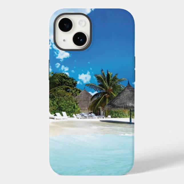 Exotischer Strand Case-Mate iPhone Hülle (Rückseite)