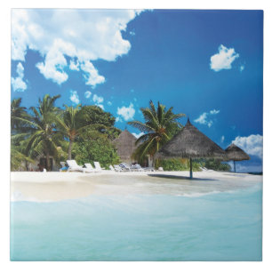 Exotischer Strand Fliese