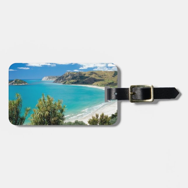exotischer Strand Gepäckanhänger (Vorderseite horizontal)