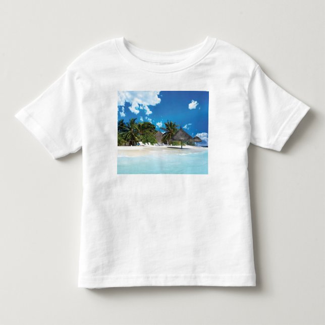 Exotischer Strand Kleinkind T-shirt (Vorderseite)