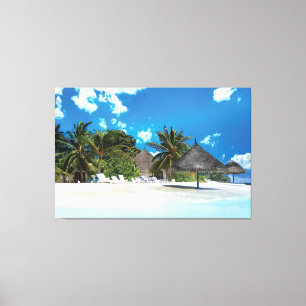Exotischer Strand Leinwanddruck