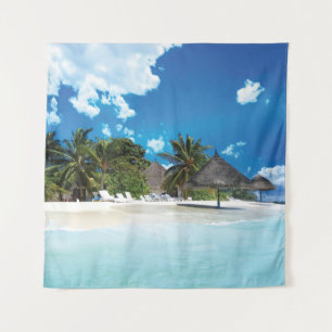 Exotischer Strand Wandteppich