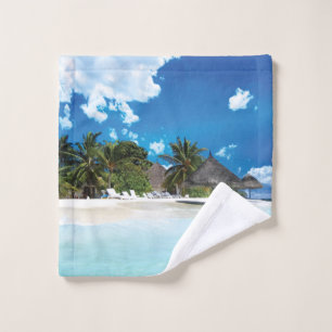 Exotischer Strand Waschlappen