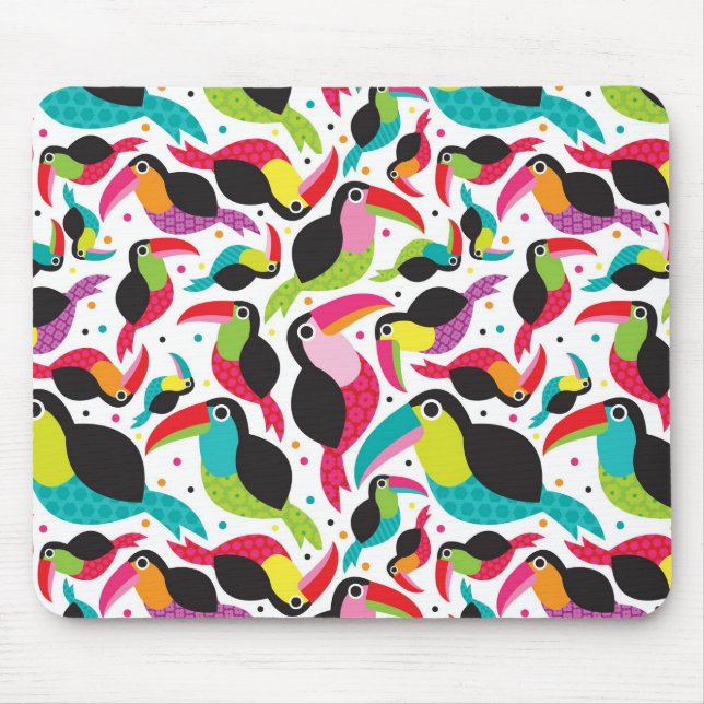 exotischer toucan Vogelhintergrund Brasiliens Mousepad (Vorne)