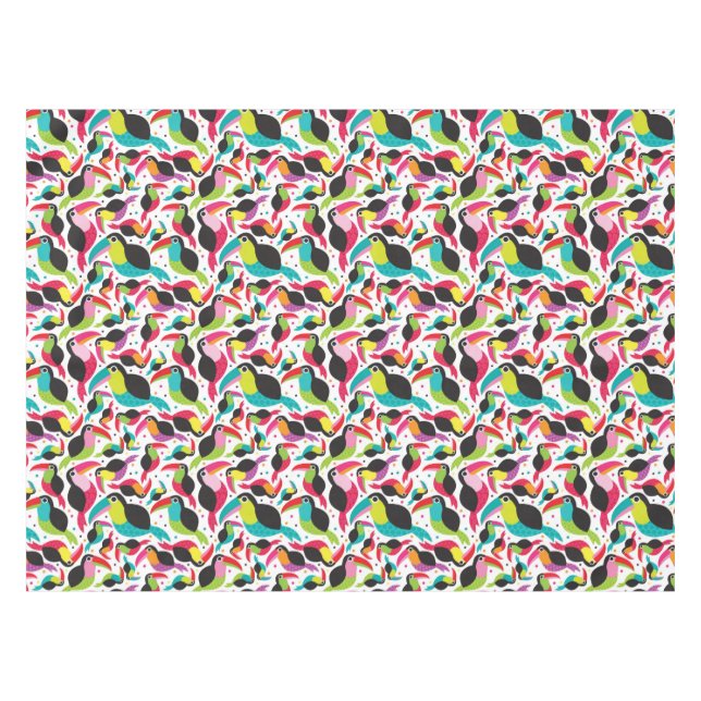 exotischer toucan Vogelhintergrund Brasiliens Tischdecke (Vorderseite (Horizontal))