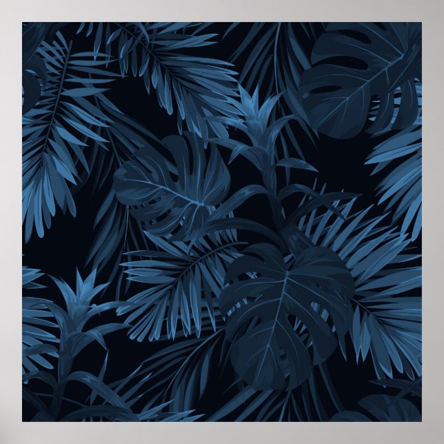 Exotischer tropischer Vrctor-Hintergrund mit hawai Poster (Vorne)