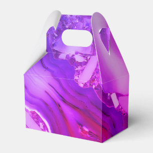 Exotischer violetter Marmor Geschenkschachtel