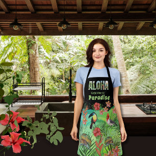 Exotischer Willkommen in Aloha tropischem Paradies Schürze