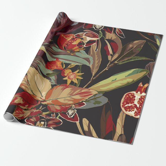 Exotisches abstraktes Dschungelbild. Geschenkpapier (Ungerollt)