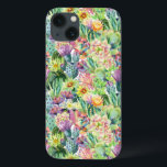 Exotisches blühendes Kaktmuster Case-Mate iPhone Hülle<br><div class="desc">Exotische Aquarellblüte Kakteen mit Blume Muster. | © und ® Bigstock® - Alle Rechte vorbehalten.</div>