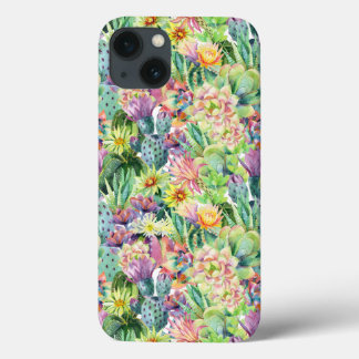 Exotisches blühendes Kaktmuster Case-Mate iPhone Hülle