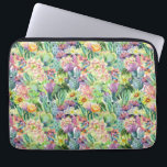 Exotisches Blütenmuster Laptopschutzhülle<br><div class="desc">Exotische Aquarellblüte Kakteen mit Blume Muster.  | © und ® Bigstock® - Alle Rechte vorbehalten.</div>