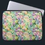 Exotisches Blütenmuster Laptopschutzhülle<br><div class="desc">Exotische Aquarellblüte Kakteen mit Blume Muster.  | © und ® Bigstock® - Alle Rechte vorbehalten.</div>