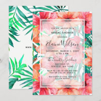 Exotisches Brautparty mit tropischen Blumen