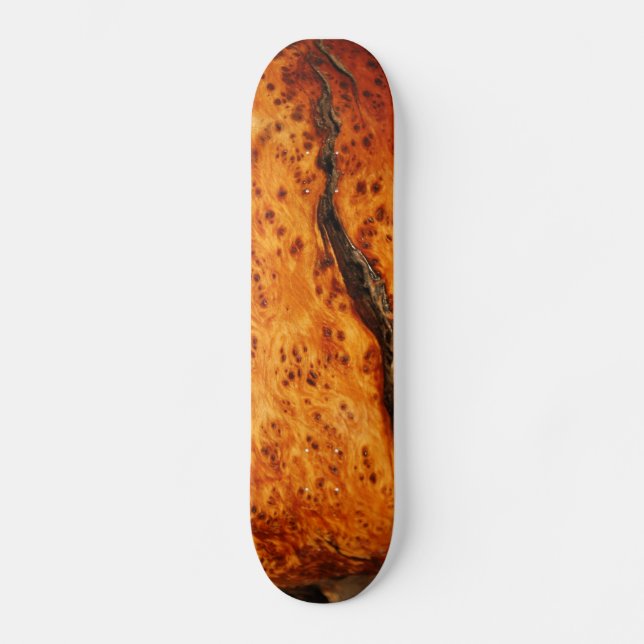 EXOTISCHES BURLWOOD BILD-SKATEBOARD SKATEBOARD (Vorderseite)