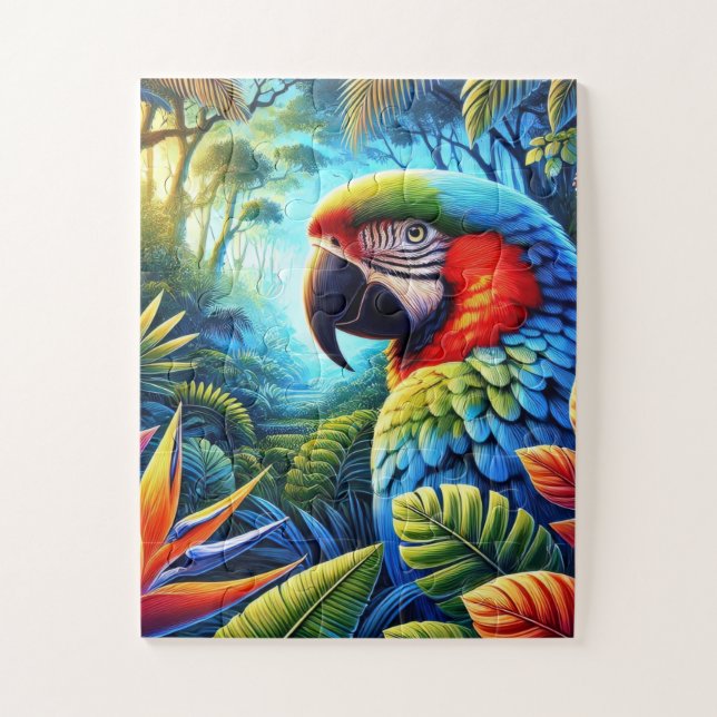 Exotisches Dschungelabenteuer Puzzle (Vertikal)