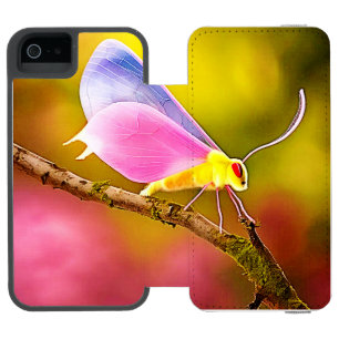 Exotisches geflügeltes Schönheitsdesign Incipio Watson™ iPhone 5 Geldbörsen Hülle