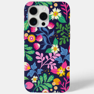 Exotisches handgemaltes Blumenmuster Case-Mate iPhone Hülle