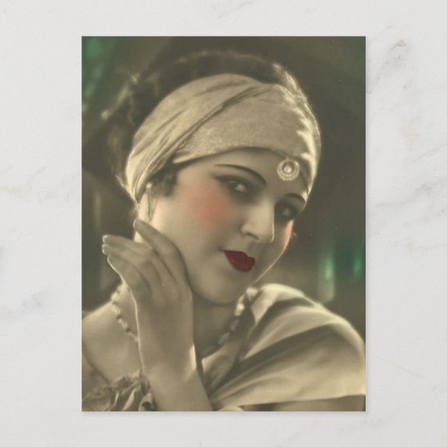 Exotisches Headband Postkarte (Vorderseite)