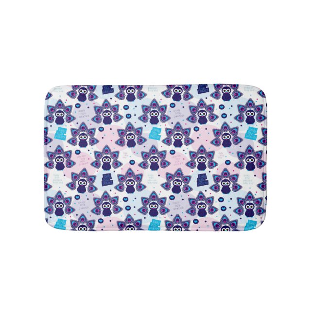 exotisches Indien-Pfaumuster Badematte (Vorderseite)