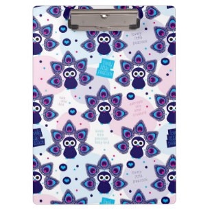 exotisches Indien-Pfaumuster Klemmbrett