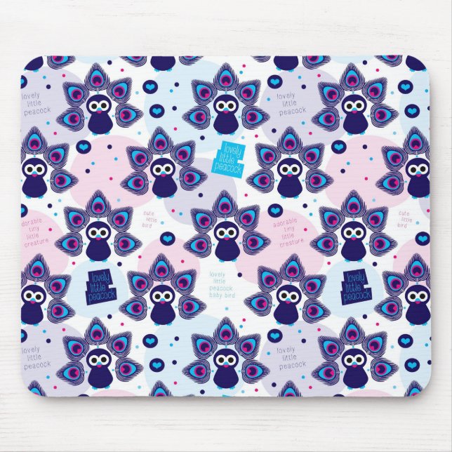 exotisches Indien-Pfaumuster Mousepad (Vorne)