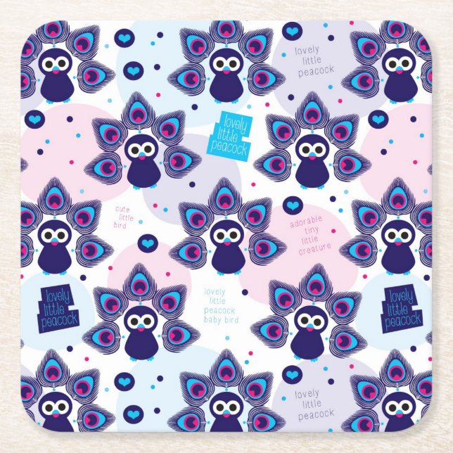 exotisches Indien-Pfaumuster Rechteckiger Pappuntersetzer (Vorderseite)