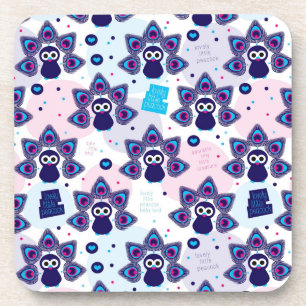 exotisches Indien-Pfaumuster Untersetzer