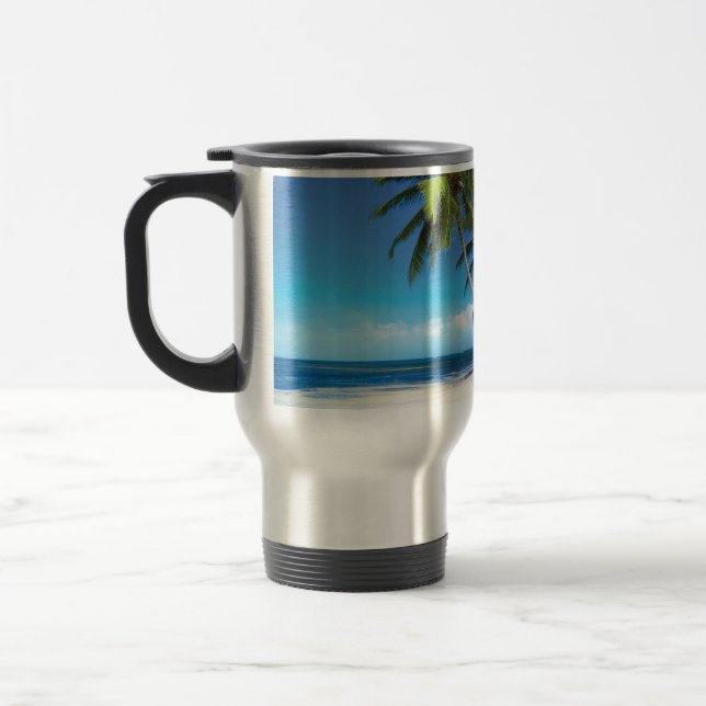 Exotisches Kissen Reisebecher (Links)