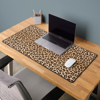 Exotisches Leoparden-Druckmuster-Design Schreibtischunterlage