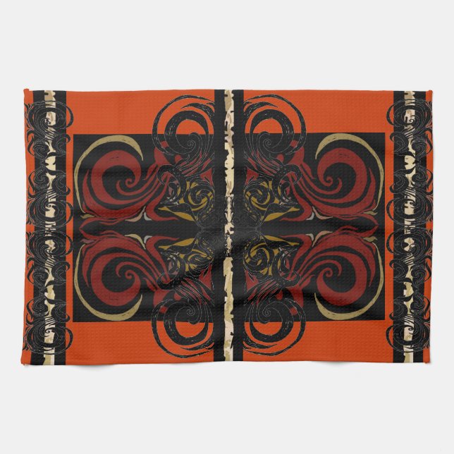 Exotisches orange Tuch (Horizontal)