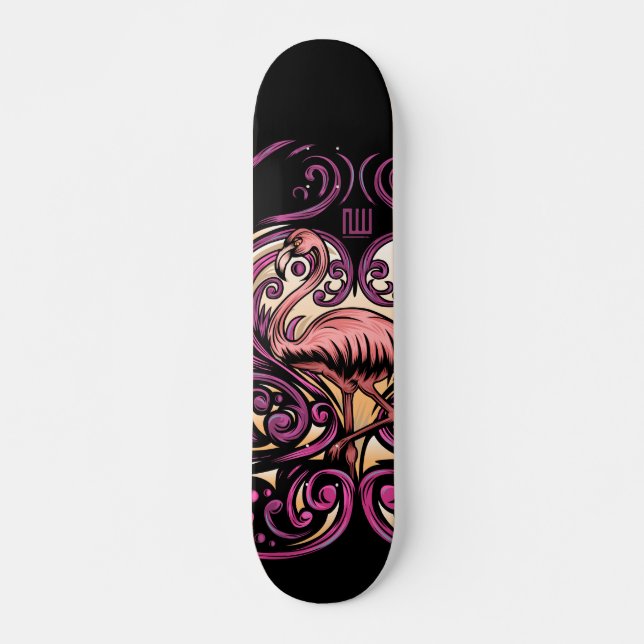 Exotisches Rosa Skateboard (Vorne)