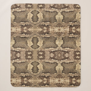 Exotisches Schlangenleder-Tierdruck-Muster modern Sherpadecke