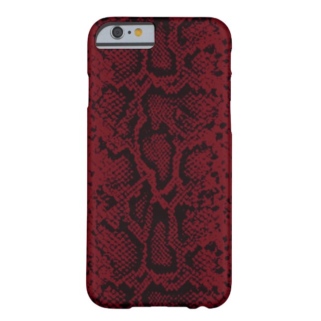 Exotisches Snakeskin Muster | Burgunder Case-Mate iPhone Hülle (Rückseite)
