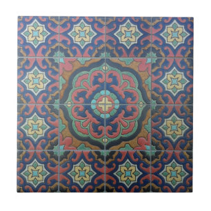 Exotisches Vintage-Fliesendesign Fliese