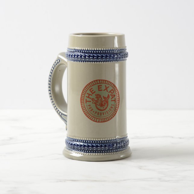 Expat Stein Tasse (Vorderseite Links)