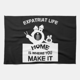 Expatriates Expats im Ausland Expat Familien und G Geschirrtuch