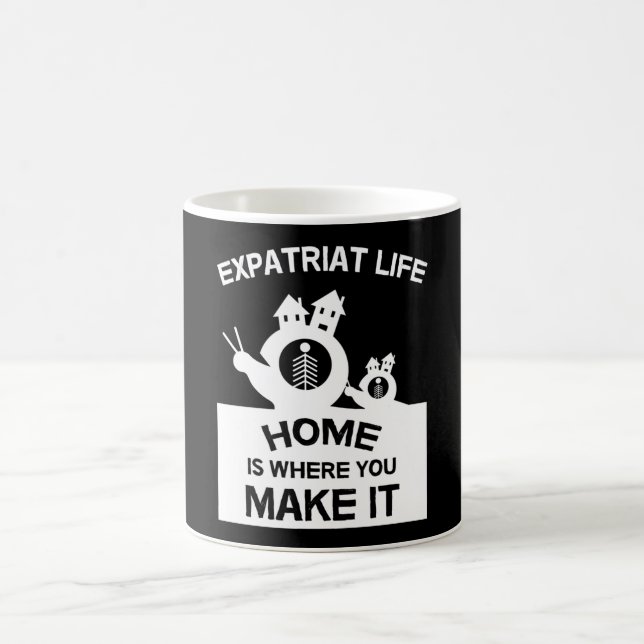 Expatriates Expats im Ausland Expat Familien und G Kaffeetasse (Mittel)