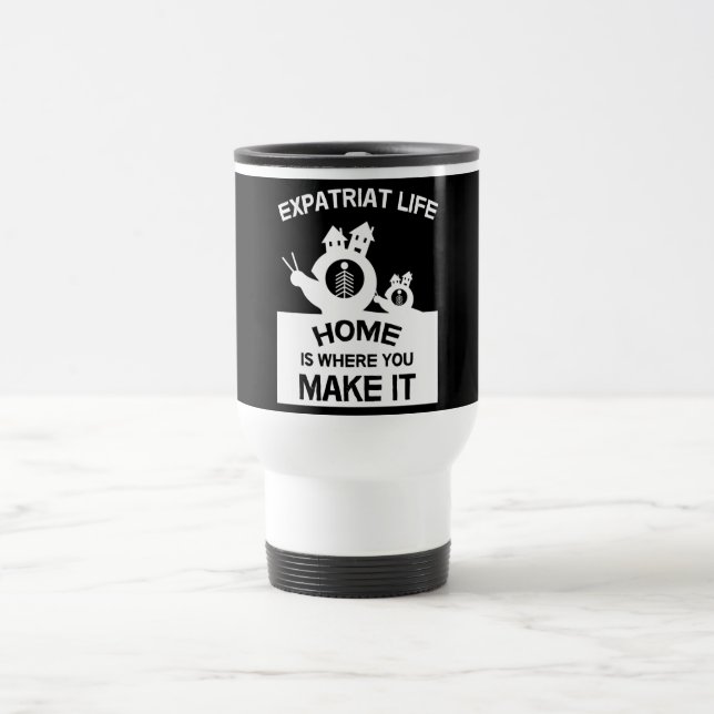 Expatriates Expats im Ausland Expat Familien und G Reisebecher (Mittel)