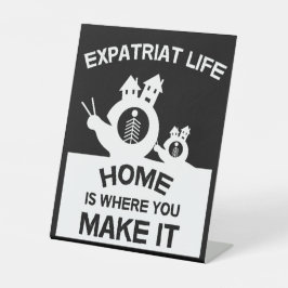 Expatriates Expats im Ausland Expat Familien und G Sockelschild