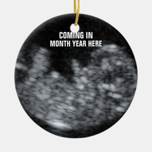 Expectant Baby Keepake Keramikornament (Vorne)