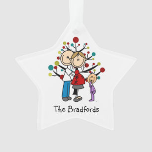 Expectant Couple Kleinkind Girl Weihnachtsschmuck Ornament