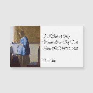 Expectant Mother Reading Magnetkarte