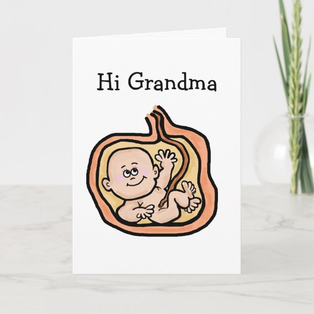 Expectant Oma Mother's Day Card Karte (Vorderseite)