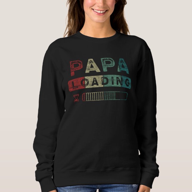 Expectant Papa baby announcement Papa to be Sweatshirt (Vorderseite)
