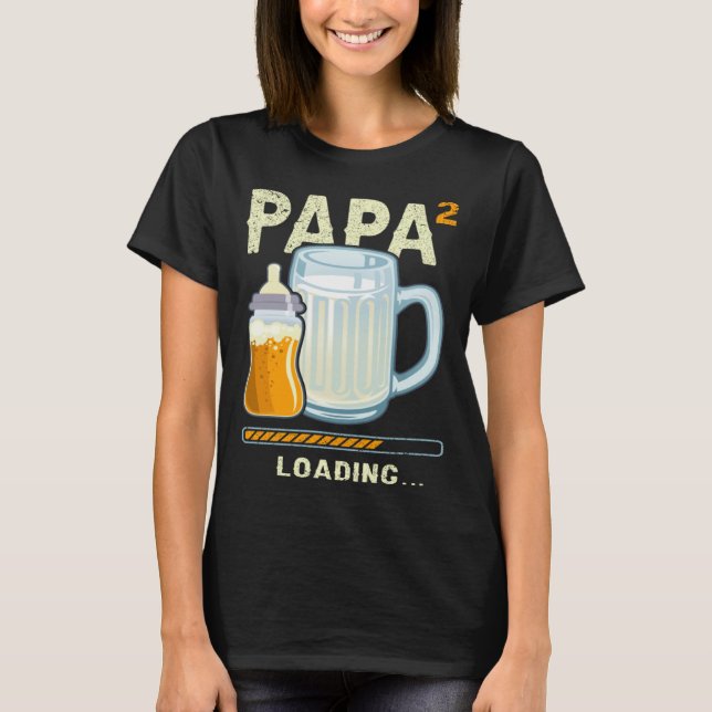 Expectant Papa papa to be future papa 2nd Grandchi T-Shirt (Vorderseite)
