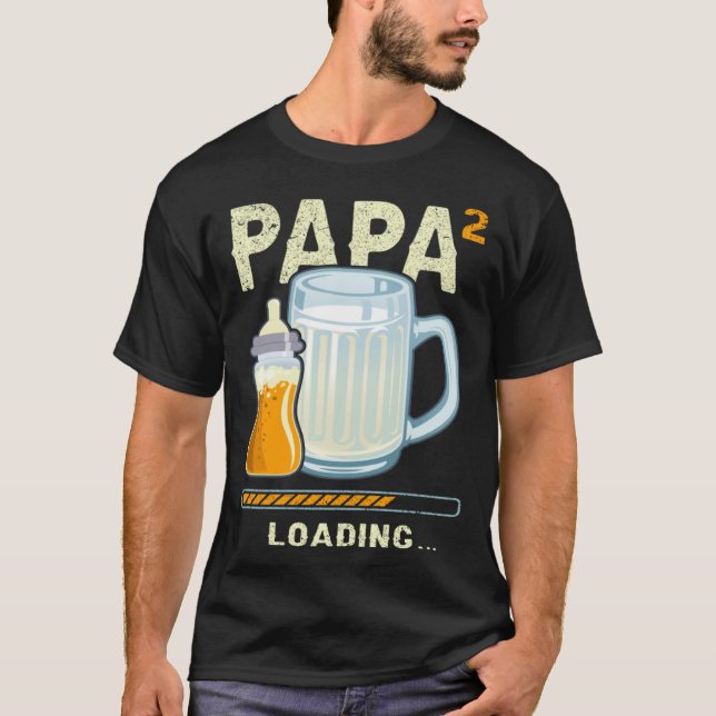 Expectant Papa papa to be future papa 2nd Grandchi T-Shirt (Vorderseite)