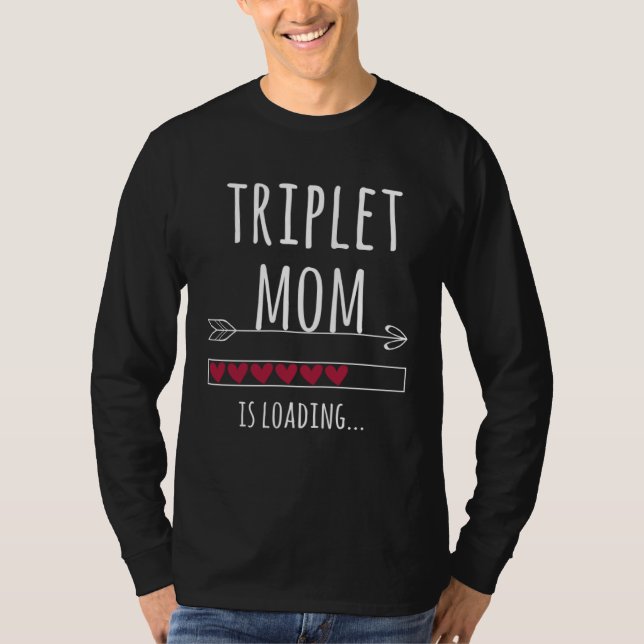 Expectant treble triplets pregnancy mum T-Shirt (Vorderseite)