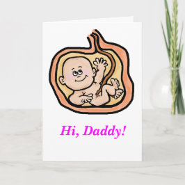 Expectant Vatertag Card für Baby Girl Karte