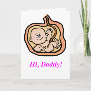Expectant Vatertag Card für Baby Girl Karte